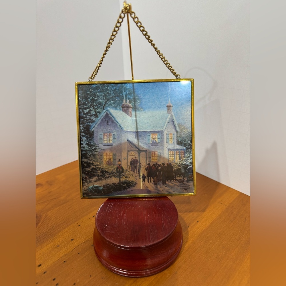 Thomas Kinkade Avon glass print window art decor